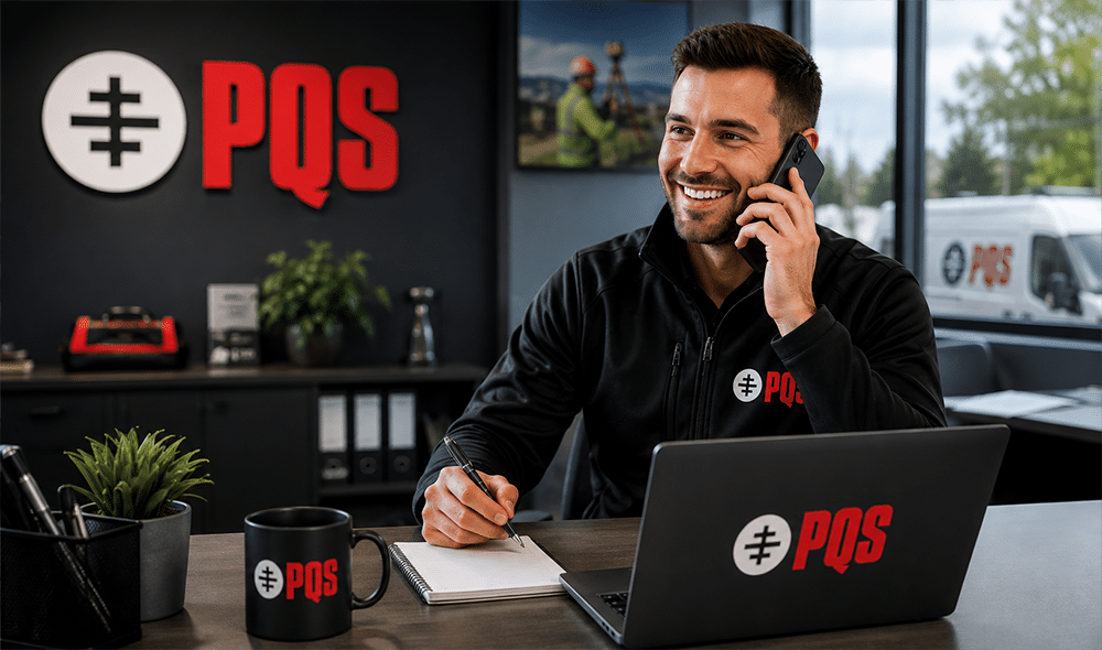 Internal Sales Executive at his desk